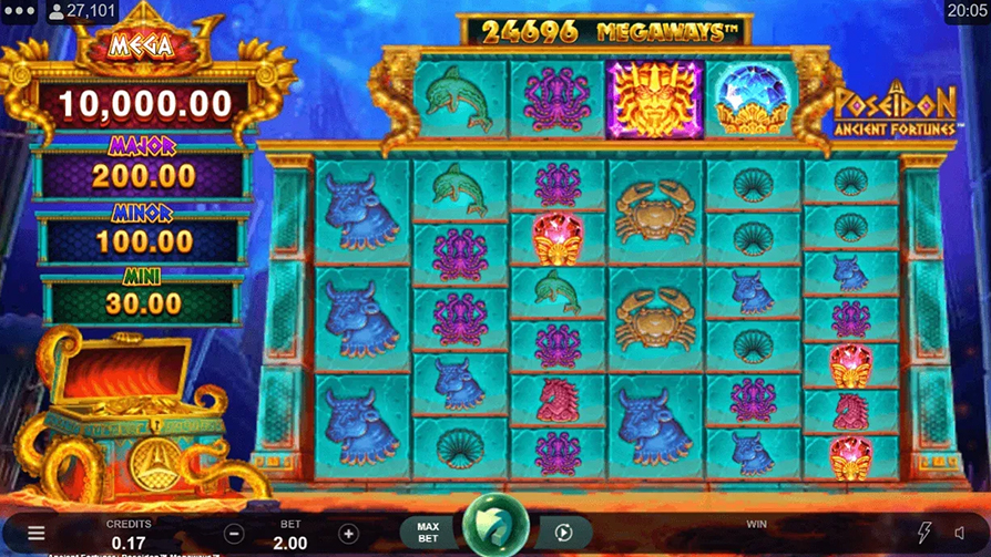 Ancient Fortunes Poseidon Megaways 