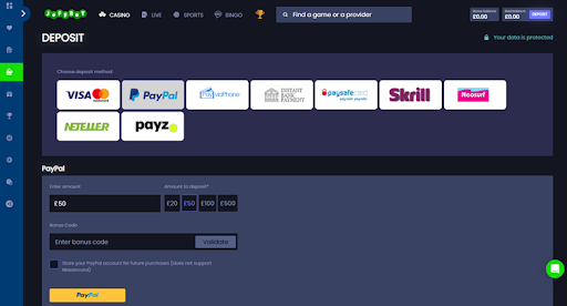 Jeffbet-Paypal-deposit-methods-screenshotimage
